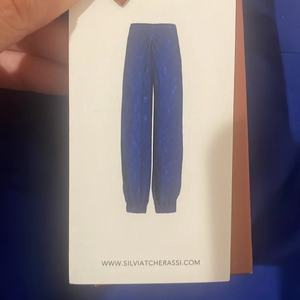 Royal Blue Silk Summer Pants! - Picture 2 of 3